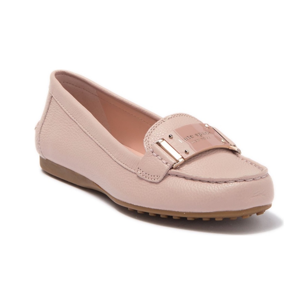 Kate Spade Cheshire Leather Loafers Pale Vellum Pink Size 7.5 8 9 10 NEW
